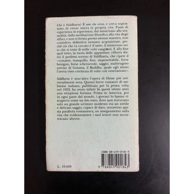 (Used book) Hermann Hesse - Siddharta - Romanzo - Piccola Biblioteca 32 990540