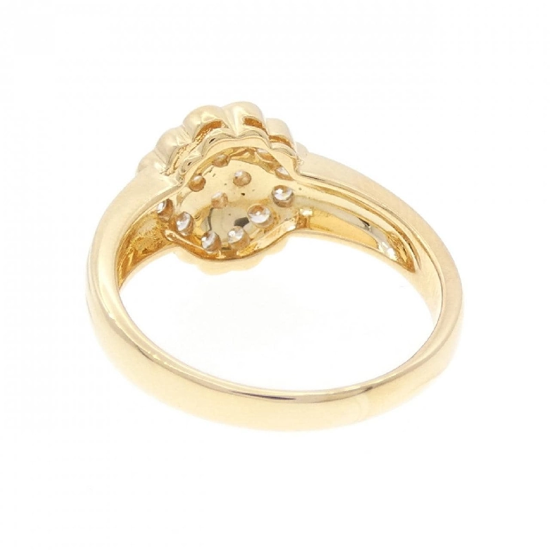 Nhẫn kim cương hoa K18YG 0.50CT 667904