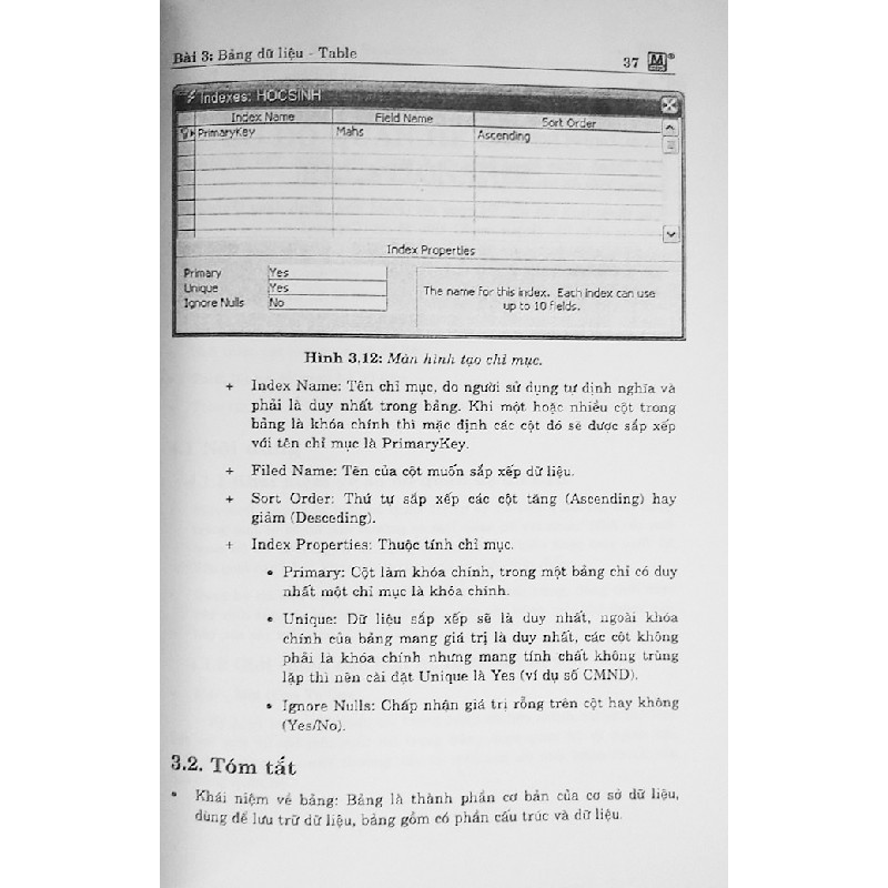 Cuốn photo Giáo Trình Chứng Chỉ B Tin Học Microsoft Access 2003 - Tập 1 12358