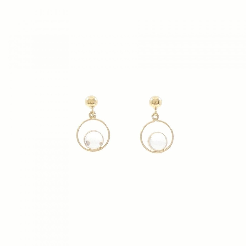 K18YG Đá mặt trăng Bông tai - Hàng hiệu Chính hãng 871262