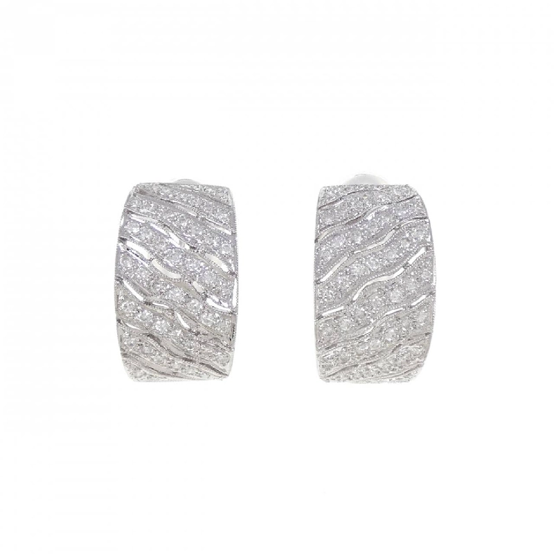 K18WG Bông tai kim cương 0.80CT - Hàng hiệu Chính hãng 870923