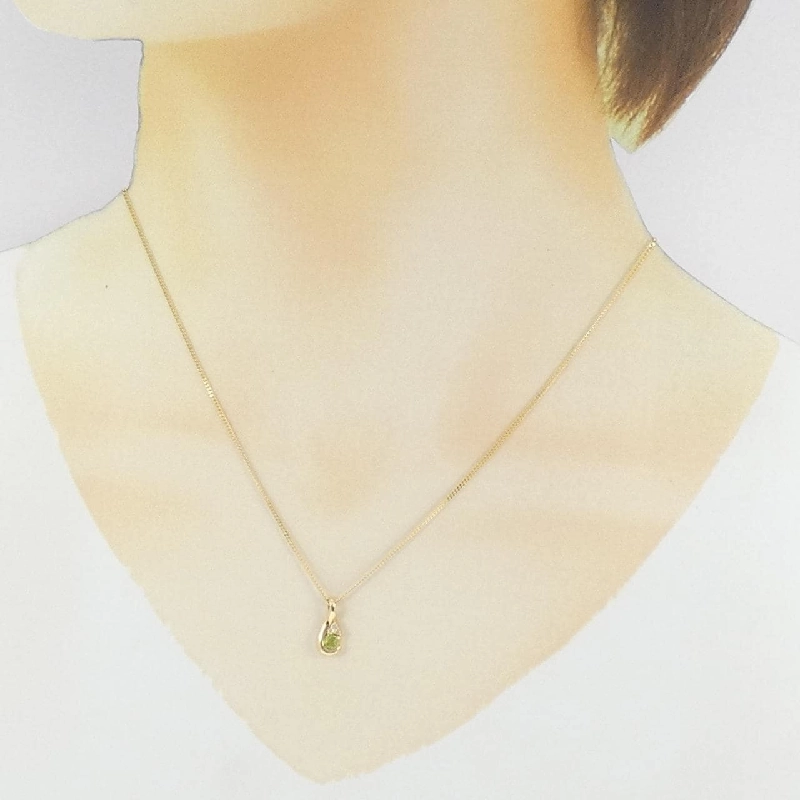 K18YG Peridot Necklace - Hàng hiệu Authentic 861488