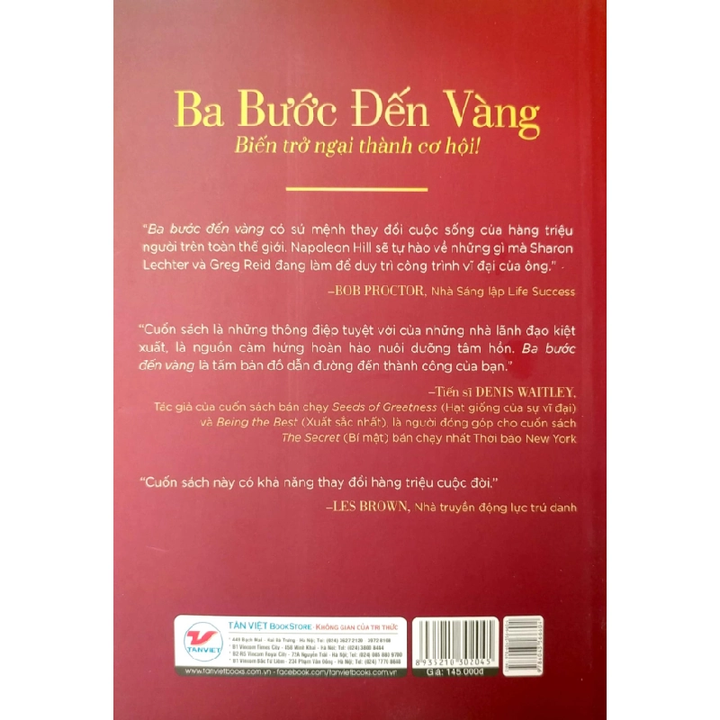 Ba Bước Đến Vàng - Nghĩ Giàu Và Làm Giàu : Biến Trở Ngại Thành Cơ Hội! - Sharon L. Lechter, Greg S. Reid 295952