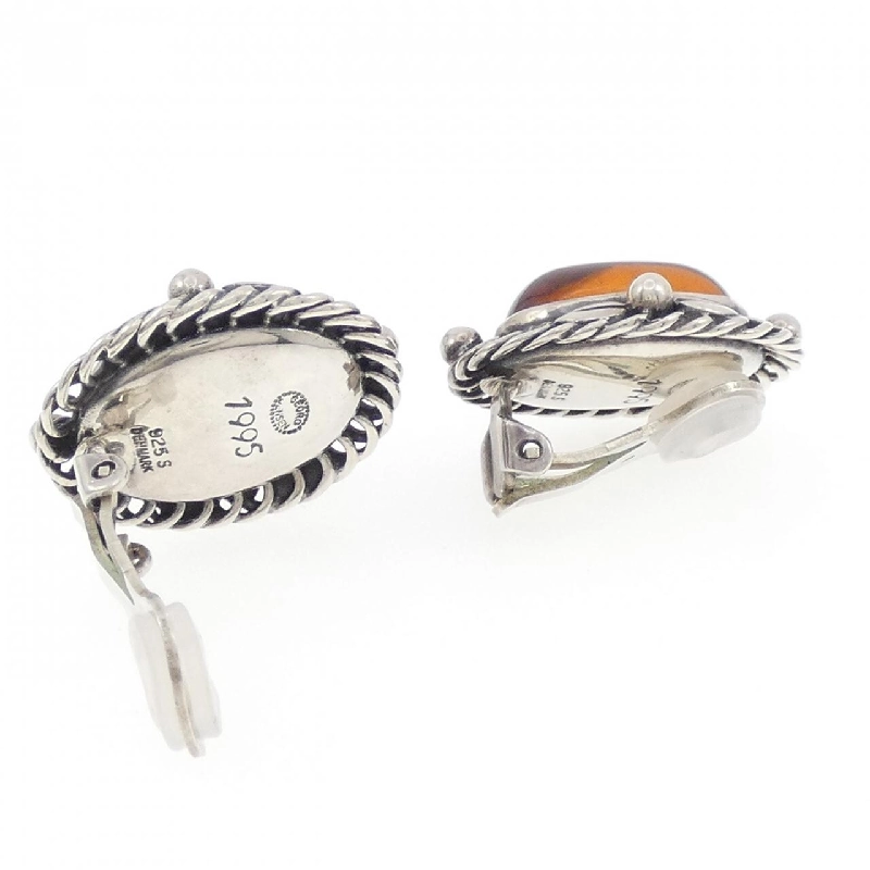 Khuyên tai ngọc hổ phách George Jensen - Hàng hiệu Chính hãng 848719