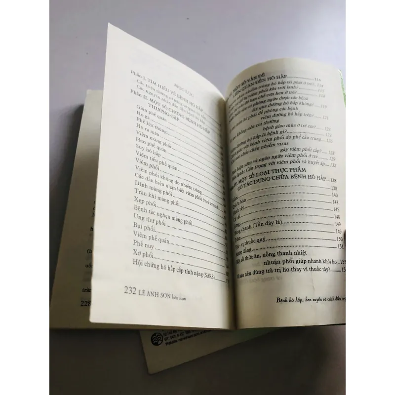 2 CUỐN VỀ BỆNH HÔ HẤP, HEN SUYỄN  594497