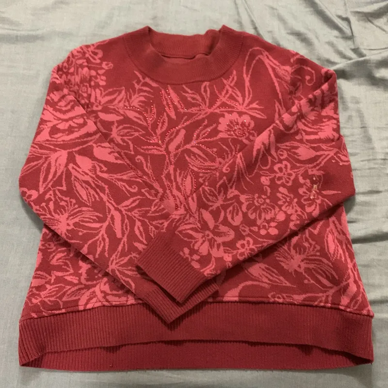 Áo len nữ tay dài màu đỏ 729196