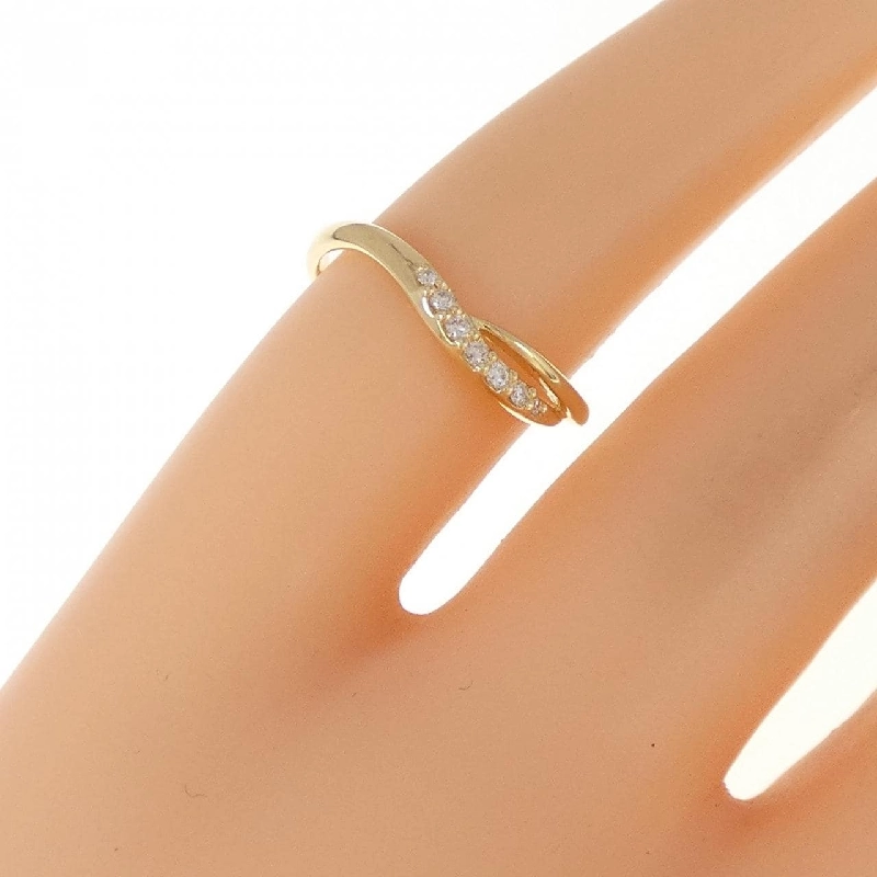 Nhẫn kim cương K18YG 0.04CT 671112