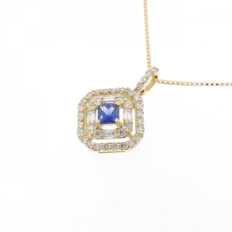 Dây chuyền Sapphire K18YG 0.11CT - Hàng hiệu Chính hãng 863241