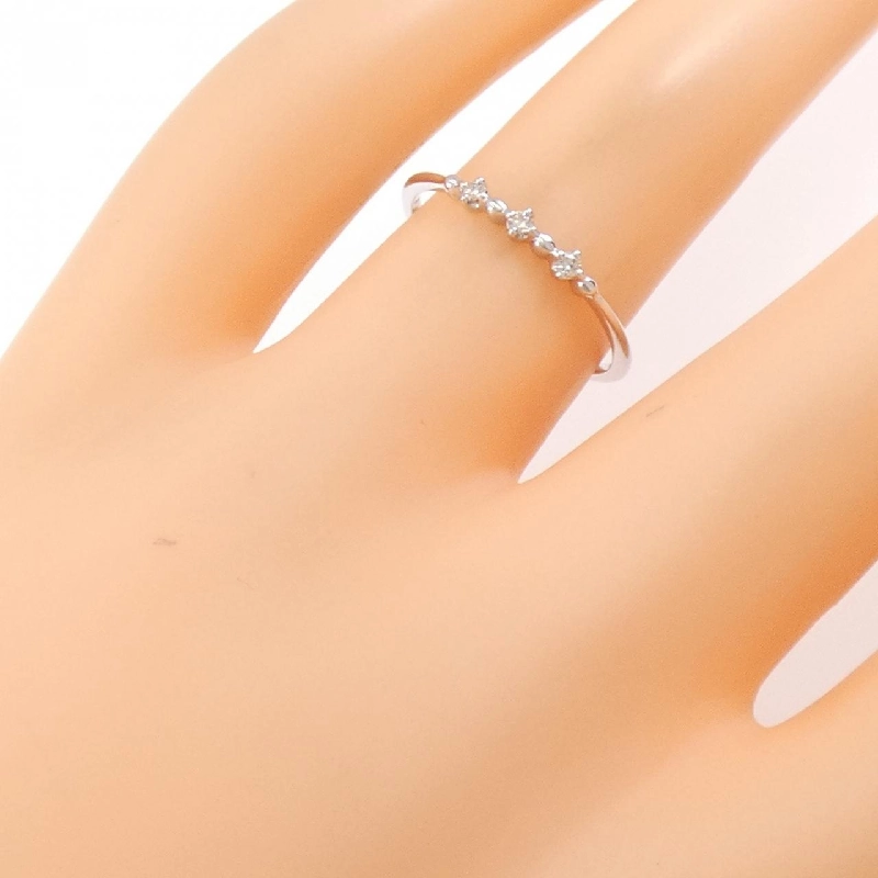 Nhẫn kim cương ba viên K10WG 669347