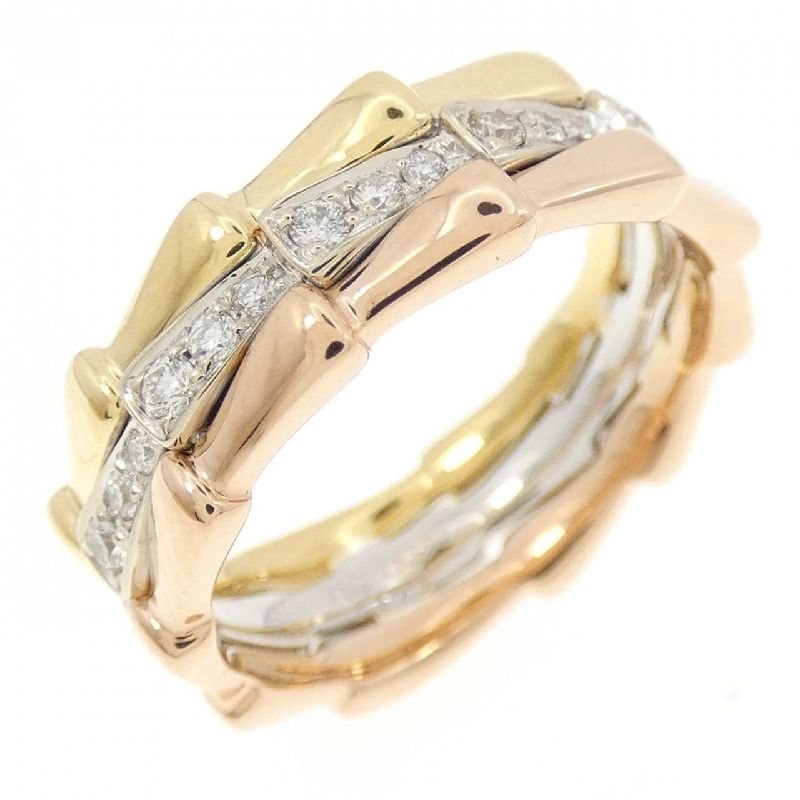 Nhẫn kim cương ba màu 750 0.30CT 673193