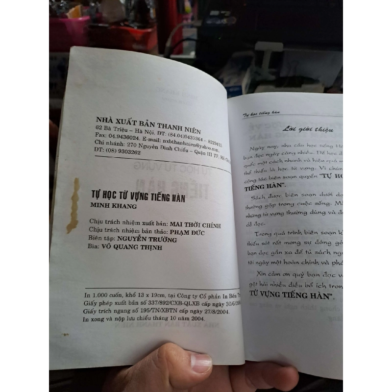 Tự học từ vựng tiếng Hàn - Minh Khang HỌC NGOẠI NGỮ HCM1008 919924