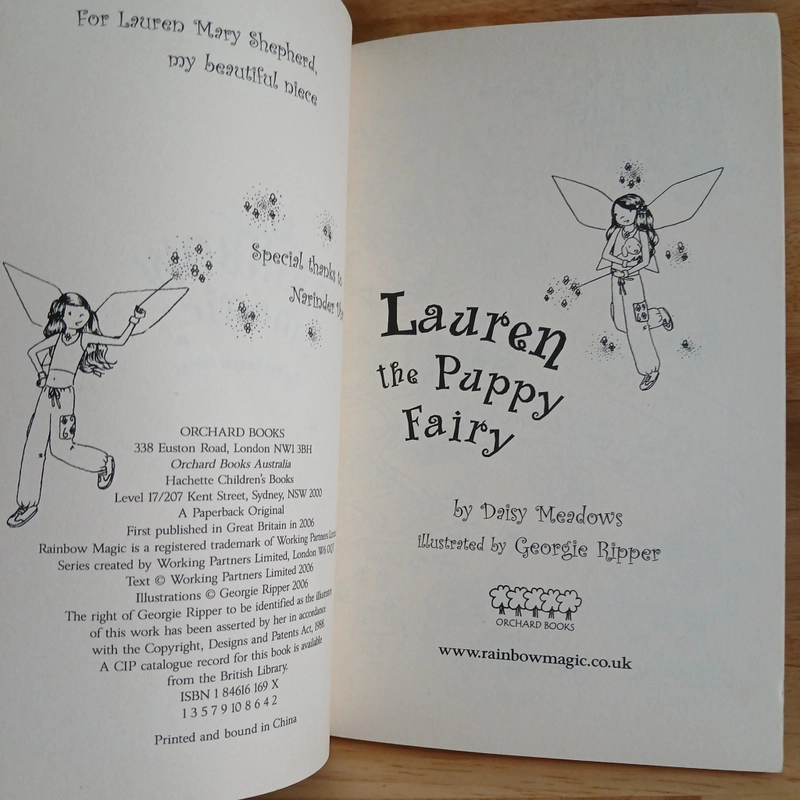 Lauren The Puppy Fairy - Daisy Meadows 475707