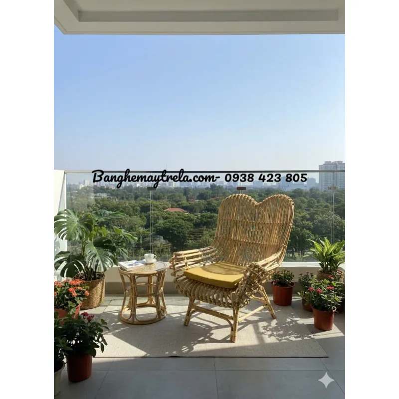 Ghế mây tự nhiên ngồi đọc sách 707986