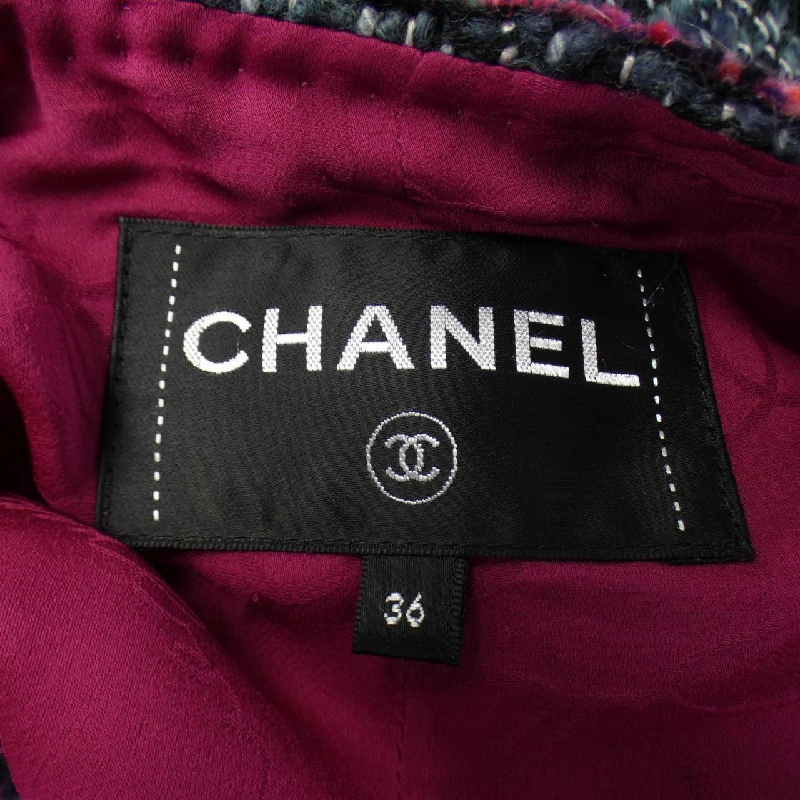 Áo khoác không cổ CHANEL 633317