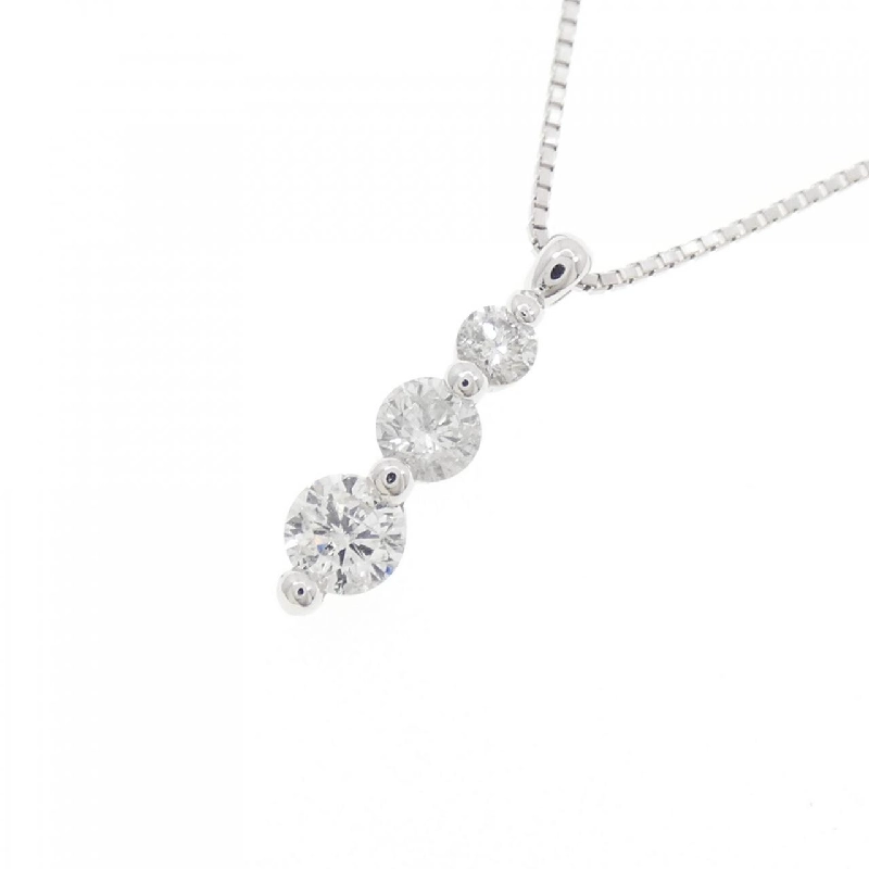 K18WG Dây chuyền kim cương 0.50CT - Hàng hiệu Chính hãng 859231