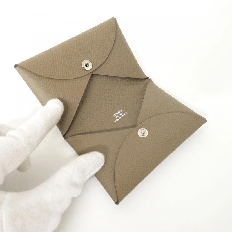 【Sản phẩm chưa sử dụng】Thẻ đựng thẻ Hermes Calvi 044164CK 623386