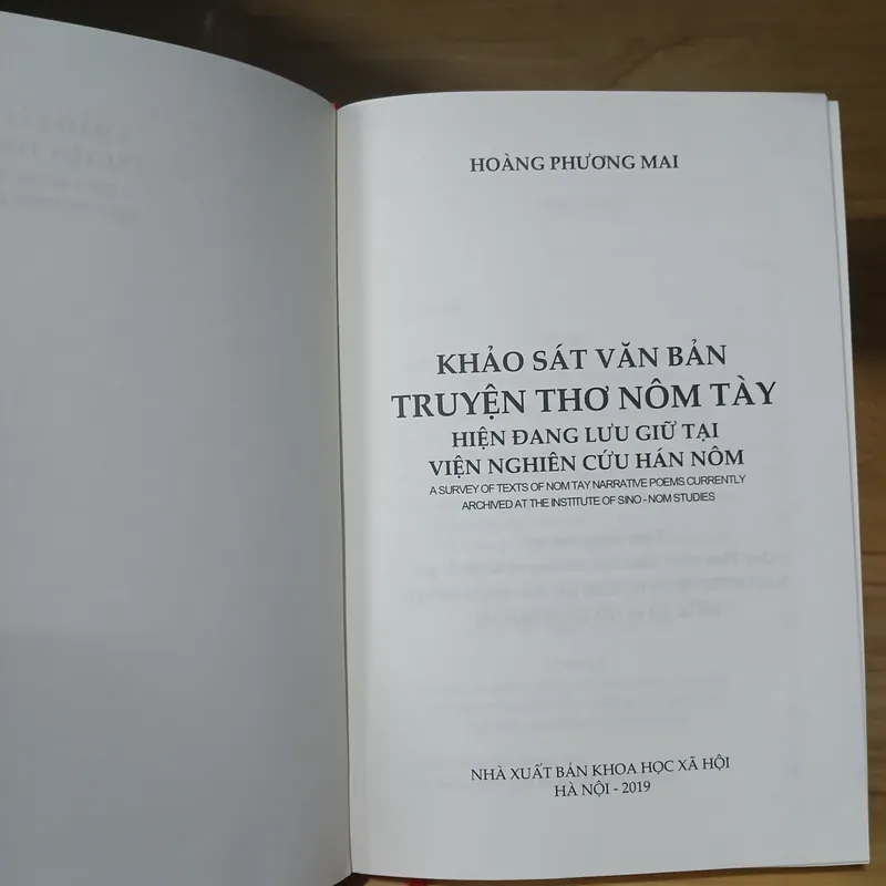 Khảo Sát Văn Bản Truyện Thơ Nôm Tày - Hoàng Phương Mai 599888