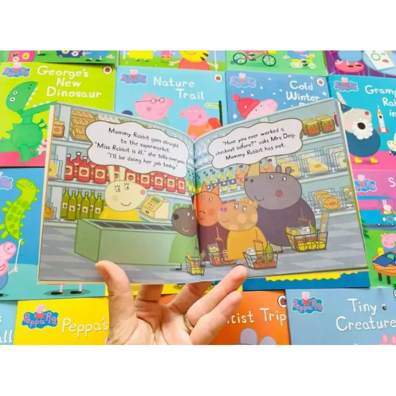 Sách nhập trung - Peppa Pig hộp xanh - Mỗi level 50 quyển - Tặng File nghe Mp3 936385