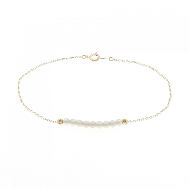 K18YG Vòng tay ngọc trai Akoya - Hàng hiệu Authentic 870154