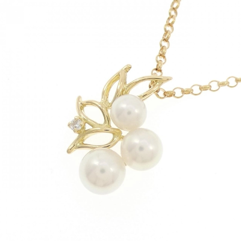 K18YG Ngọc trai Akoya Dây chuyền - Hàng hiệu Chính hãng 857021