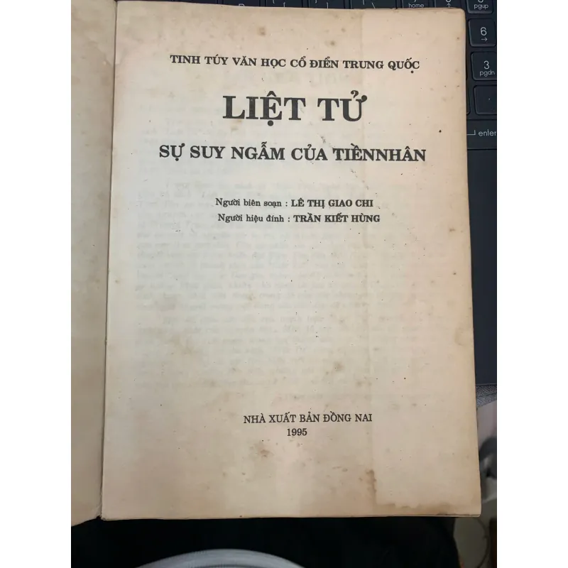 LIỆT TỬ SỰ SUY NGẪM CỦA TIỀN NHÂN - LÊ THỊ GIAO CHI biên soạn 1043095