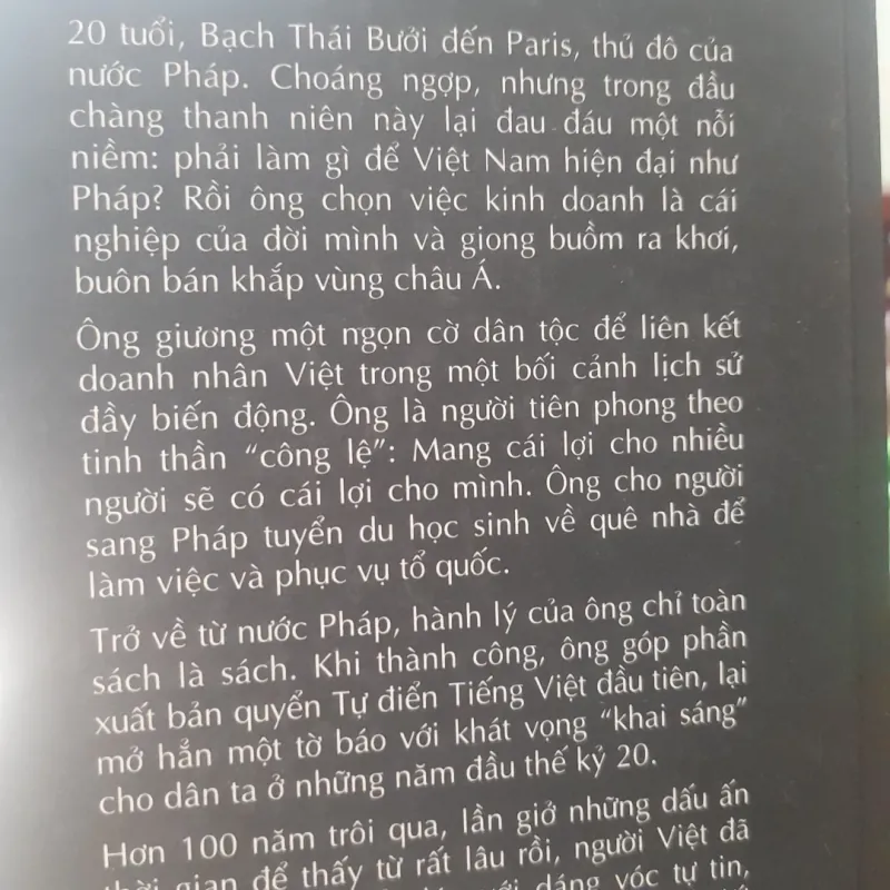 BẠCH THÁI BƯỞI khẳng định doanh tài nước Việt 778823