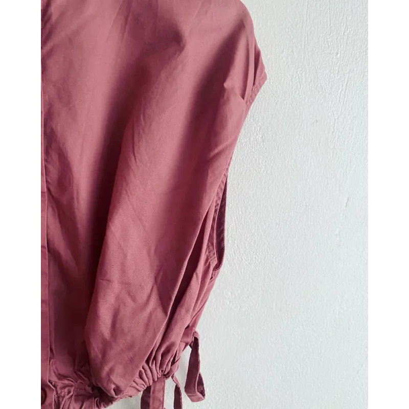 Áo croptop Nhật màu hồng vỏ đỗ 1008120