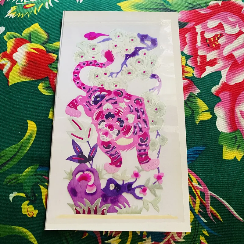 Ảnh nghệ thuật cắt giấy Trung Hoa (con giáp Dần)  731471