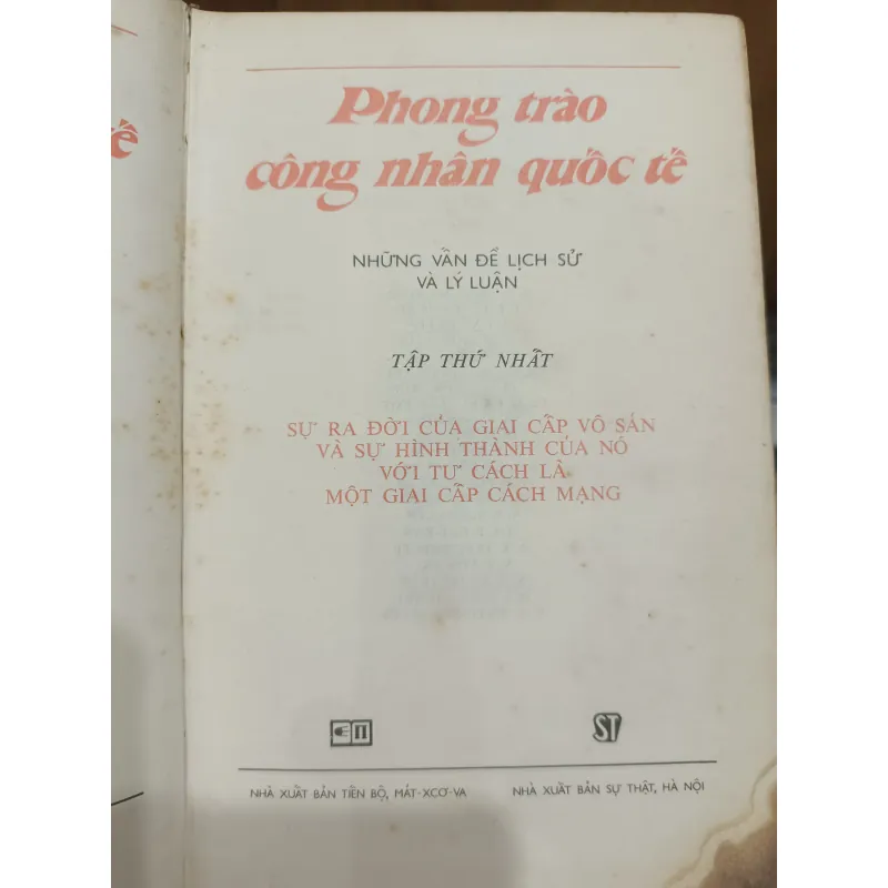 Phong trào công nhân quốc tế - bộ 2 cuốn  1039682