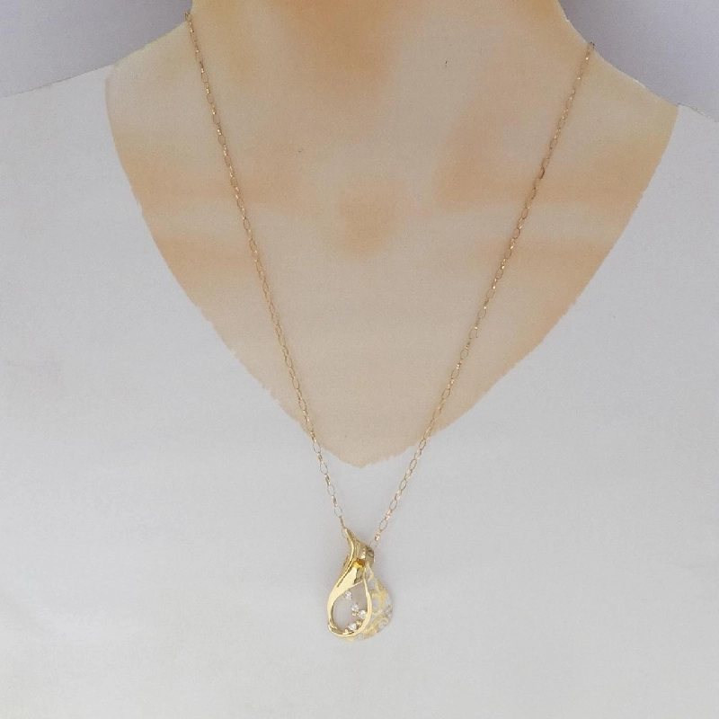 K18YG/K18WG/750YG Dây chuyền kim cương 0.16CT - Hàng hiệu Chính hãng 846877