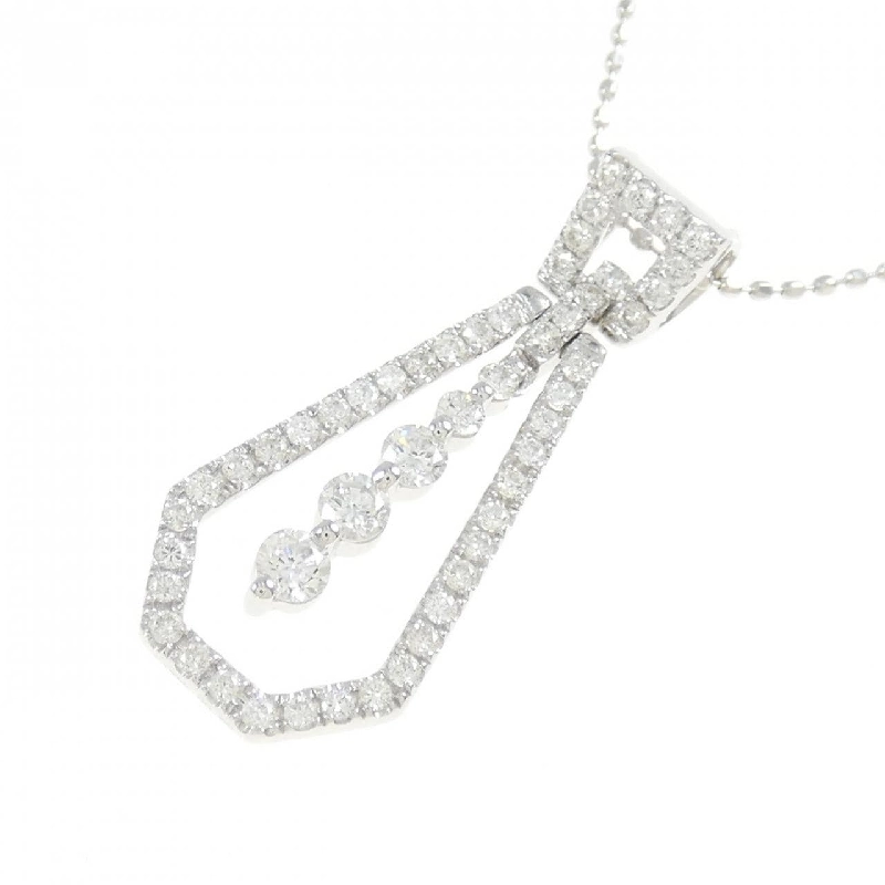 Dây chuyền kim cương K18WG 0.50CT - Hàng hiệu Chính hãng 861956