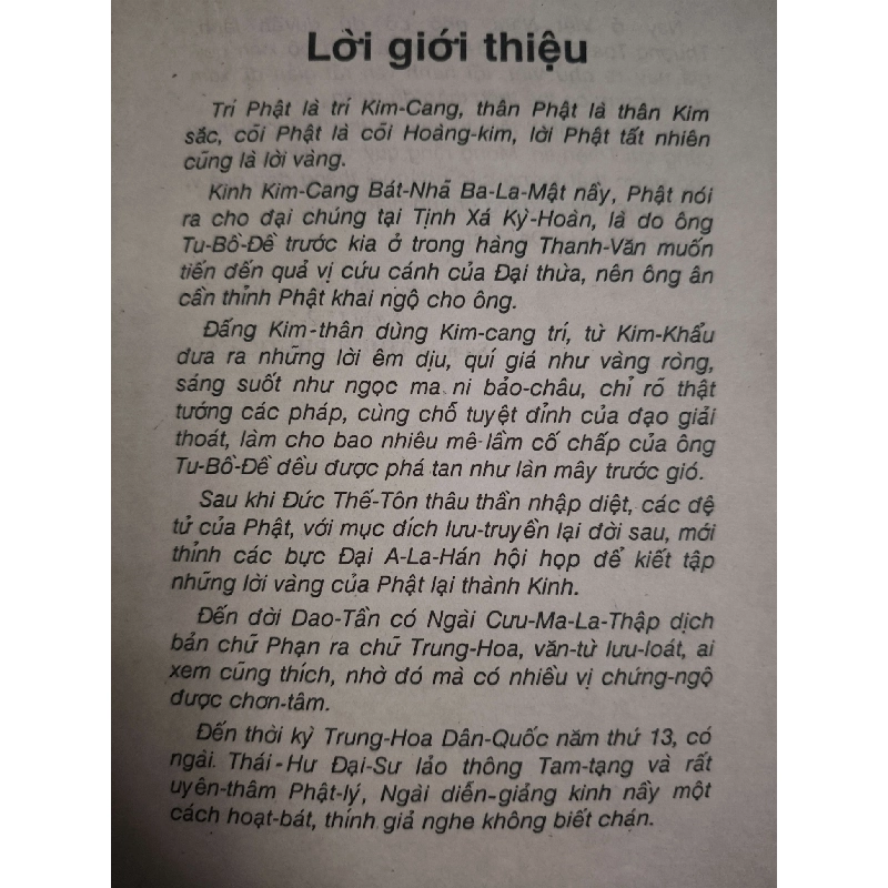 Kinh Kim cang giảng lục - 1991 -131 trang Sách tôn giáo - tâm linh ANTQ3101 909845