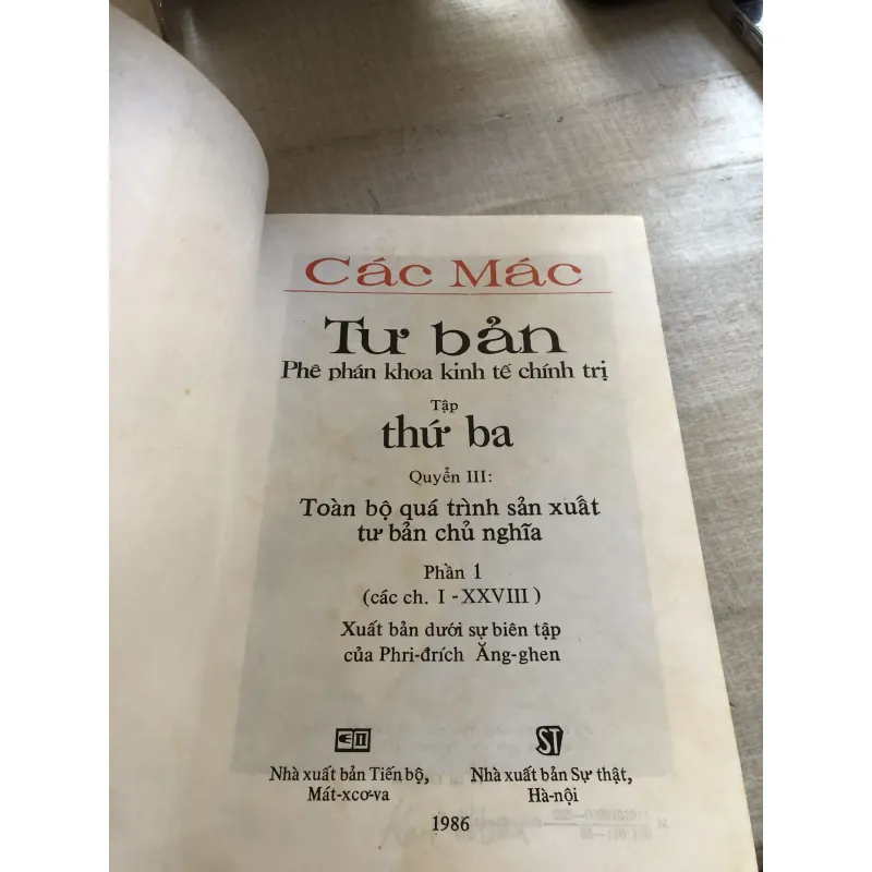 Tư bản - Tập thứ ba - Phần 1: Toàn bộ quá trình sản xuất tư bản chủ nghĩa 784605