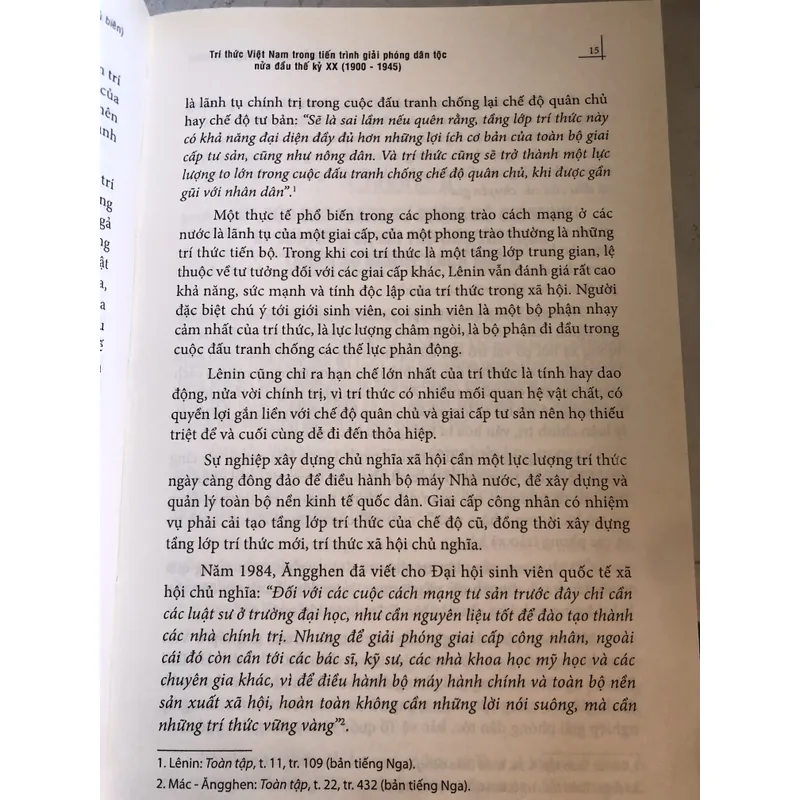 Trí thức VN trong tiến trình giải phóng dân tộc nửa đầu thế kỷ XX 1900-1945 726316