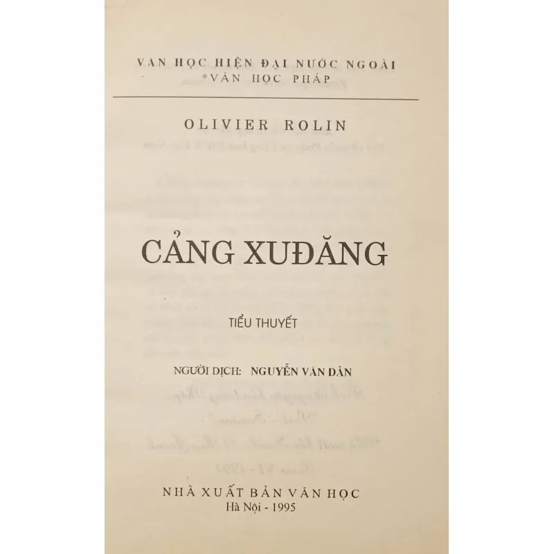 Cảng Xu Đăng (Olivier Rolin) 926286