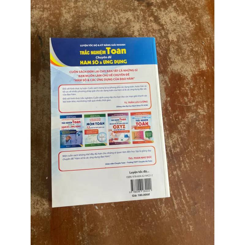 LUYỆN TỐC ĐỘ & KỸ NĂNG GIẢI NHANH TRẮC NGHIỆM TOÁN CHUYÊN ĐỀ HÀM SỐ 12 VÀ ỨNG DỤNG 733335