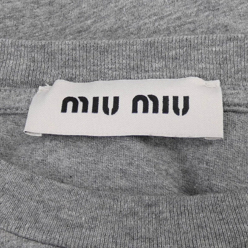 Áo thun MIU MIU Jersey T-shirt với logo MIU MIU MJE15 SOOO 137E - Hàng hiệu Chính hãng 821452