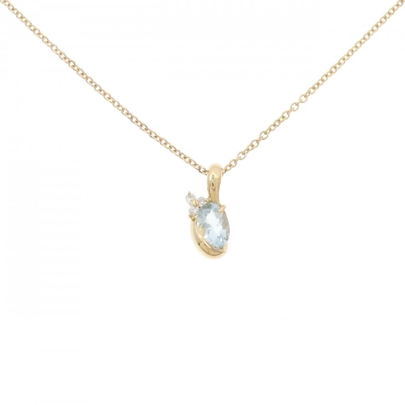 K18YG Aquamarine Necklace - Hàng hiệu Authentic 857753