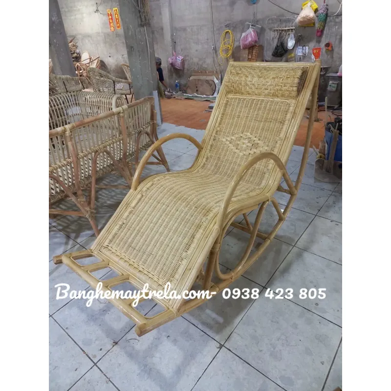 Ghế thư giãn bập bênh 100% mây tự nhiên 718233