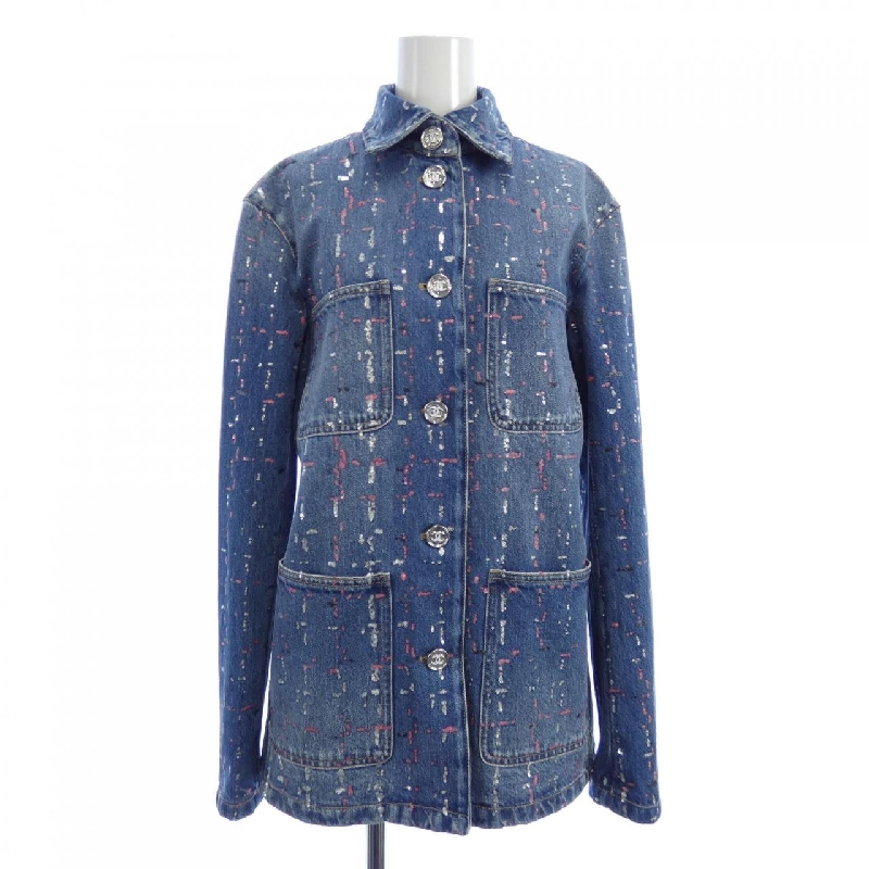 【Mã giảm giá】Áo khoác denim CHANEL 643985