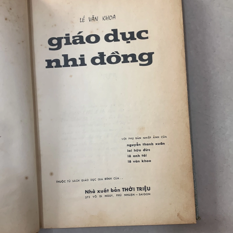 GIÁO DỤC NHI ĐỒNG - NHÂN SINH QUAN 278708