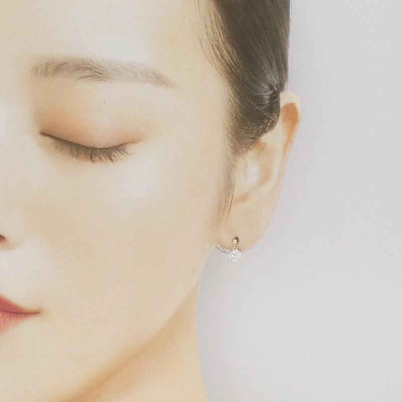 K18YG Bông tai Cubic - Hàng hiệu Chính hãng 872831