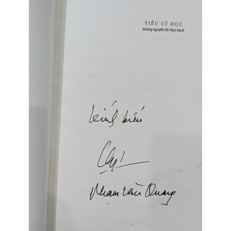 Tiểu sử học - Phạm Văn Quang 1028259