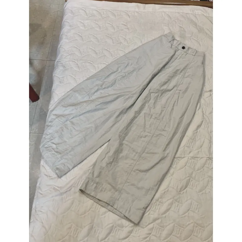 Quần ống rộng vải dày màu ghi   992790