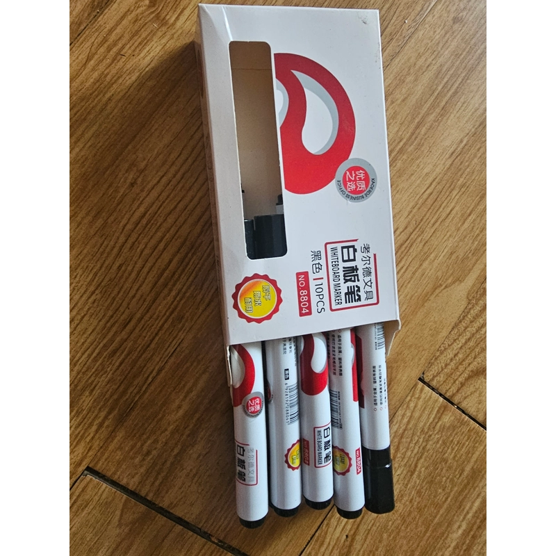 Hộp Bút lông bảng màu đen 10 cây chỉ 50k 479538