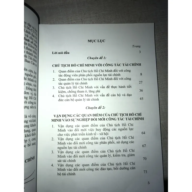 Quan điểm của chủ tịch Hồ Chí Minh về công tác tài chính  778319
