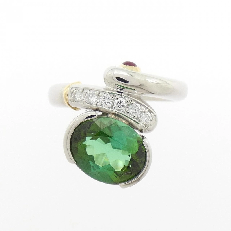 Nhẫn Tourmaline PT900/K18YG 2.92CT - Hàng hiệu Chính hãng 847806