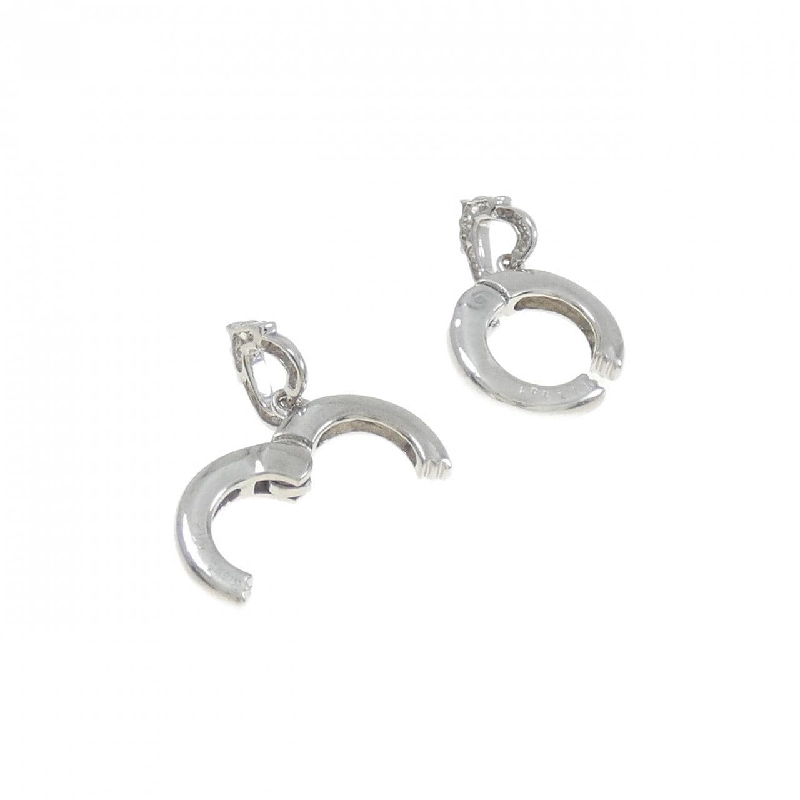 K18WG Bông tai hình trái tim kim cương 0.08CT - Hàng hiệu Chính hãng 873175