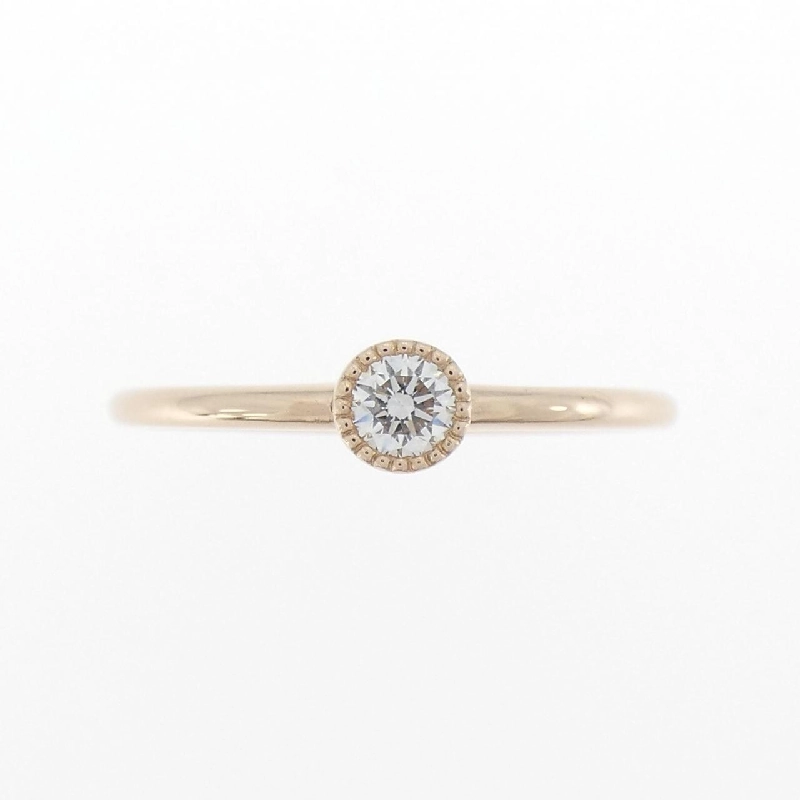 Nhẫn kim cương K18PG Solitaire 0.100CT 669677