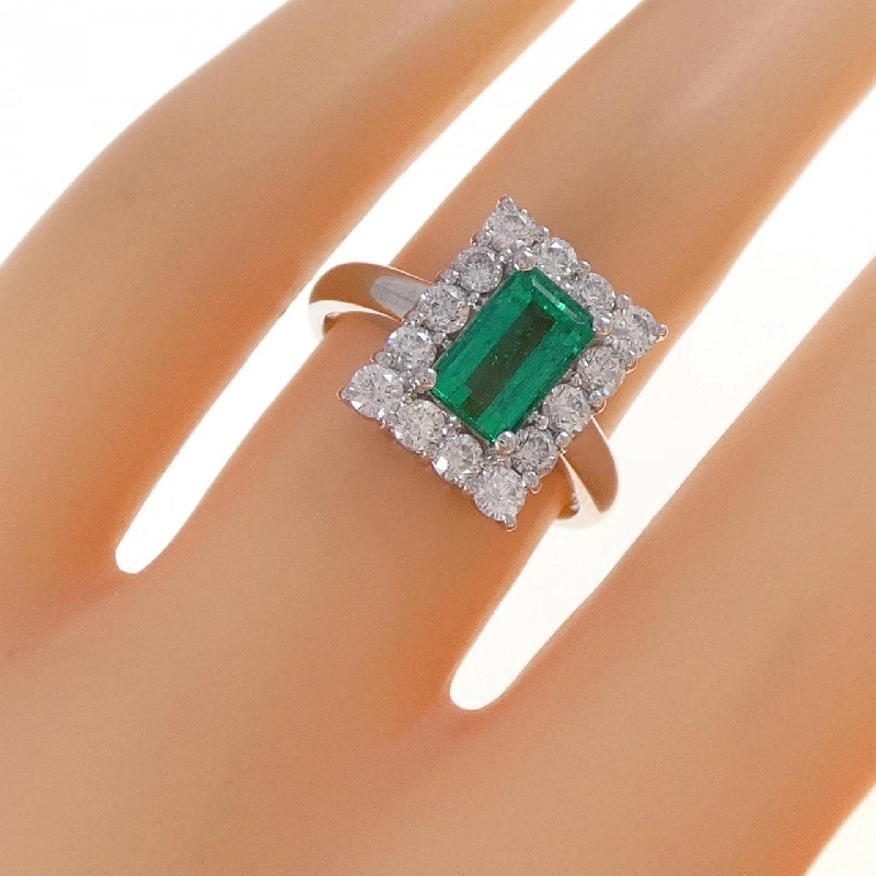 Nhẫn Emerald PT900 1.080CT Xuất xứ Colombia - Hàng hiệu Chính hãng 850062